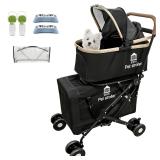 $160 XL Extra-Large Double Pet Stroller with Cover