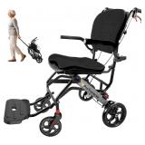 $300 Foldable Lightweight Wheelchair Black