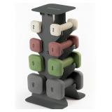 $240 WeGym SafeGrip Dumbbells Set 2+3+5+8lb (weigh