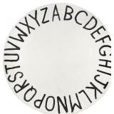 Topotdor Kids Play Rug, Alphabet, White