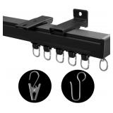 Ceiling Curtain Track with Clips (12-15ft)