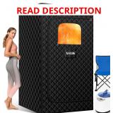$180 Portable Home Sauna with Folding Chair