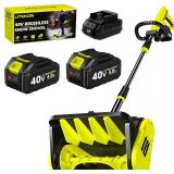 $260 40V Cordless Snow Shovel, 13' (2x4.0Ah)