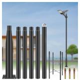 $173 Street Light Pole 20ft - Black Outdoor Pole