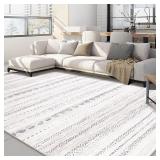 Nakagishi Area Rug 5x7 Washable Gray Carpet