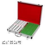 Chinese Mahjong Tiles Set, Aluminum Case