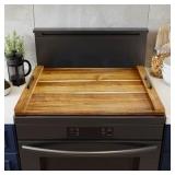 SpaceAid Stove Cover & Tray Acacia 29.5x22