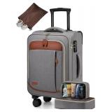 LOVEVOOK 4-Pcs Carry-On Luggage 22x14x9
