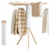 Clothes Drying Rack Tripod, 16 Rods, Portable