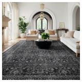 $300 Vintage Rug 10x14 - Non-Slip, Earth Tone