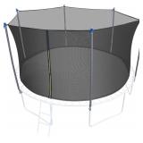 $130 Trampoline Enclosure Net with Poles 2.0