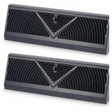 2 Pack Baseboard Vent Covers 18' Black