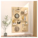 $150 AMSXNOO Wood Pegboard Wall Organizer Kit