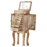 $127 Emfogo Standing Jewelry Armoire, 7 Drawers