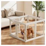 $139 Clear Acrylic Dog Playpen 33.4x33.4 24'H