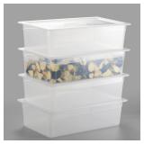 CURTA 4-Pack Full Size 6' Deep Pan with Lid