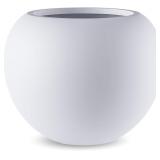 Fiberstone Planter, White, Drainage Hole