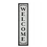17428 Wood Vertical Welcome Wall Sign