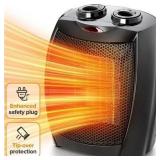 KISSAIR 750W/1500W Space Heater, ETL, Black