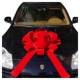 30' Giant Car Bow | Red Velvet Car Bow
