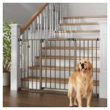 InnoTruth Extra Wide Baby Gate brown