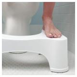 Squatty Potty Ecco 9.5-in White Toilet Stool