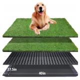 Dog Grass Pad with Tray 40x27.5 Potty