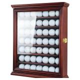 7-Shelf Golf Ball Display Case in Pine Wood