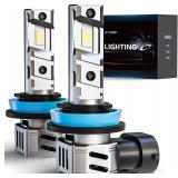 FRANXI H11 Fog Light Bulbs, 60W, 6000K