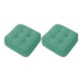2ct GOFORIT Memory Foam Cushion, 16x16 Green