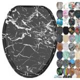 SANILO Wood Toilet Seat, Soft Close, Elongated