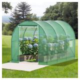 Walk-in Greenhouse 10x7x7 ft, 6-Vent, 2-Zip