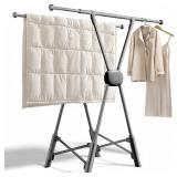 BIREN Clothes Drying Rack, Foldable, 32-55'