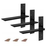 (3-Pack) Hanging T Shelf Bracket, 12'