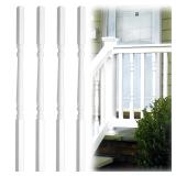 White Vinyl Deck Balusters (4 Pack)