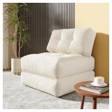 $120 3-in-1 Folding Sofa Bed Cream