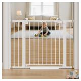 Cumbor 29.7-40.6' Baby Gate, Pet Gate, White