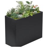 $130 Rectangular Outdoor Planter Box with Shelf