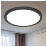 Libtit 16' Black LED Ceiling Light 36W 3600lm