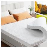Memory Foam Mattress Topper 3' Gel, Queen