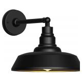 Gooseneck Barn Light, Black Exterior Fixture