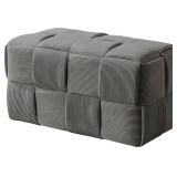 $133 Ottoman Foot Rest Stool (Grey-L)