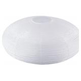 White Oval Paper Lanterns 22' Hanging Lamp