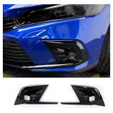Honda Civic 11th Gen Fog Light Trim 2pc Black