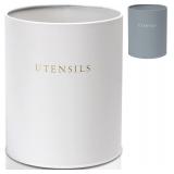 LEVER Modern Farmhouse Utensil Holder, White