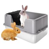 $110 Zuqqony XL Rabbit Litter Box with Lid
