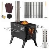 $117 AVOFOREST Hot Tent Stove, Wood Burning Stove
