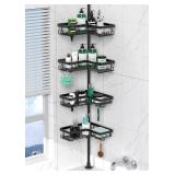 Corner Shower Caddy Tension Pole 4 Tier