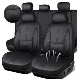 CAR PASS Nappa Leather Seat Covers Full Set
