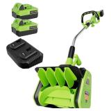 $220 40V Cordless Snow Shovel with Battery Pack